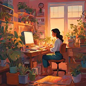 Lequel ou laquelle des travailleur·euses ci-dessous aura le moins de risques de TMS, au vu de la position de son écran ?